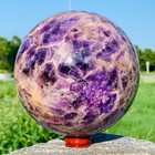 8.01LB Natural Dreamy Amethyst Quartz Sphere Crystal Ball Reiki Healing — photo 2