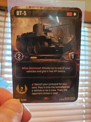 BT-5 #78 LEGENDARY - World of Tanks TCG - First Strike