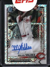 2021 Bowman Chrome #CPA-MV Malvin Valdez Auto Speckle Refractor #/299