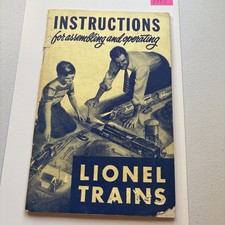1950 Instructions For Assembling And Operating Lionel Trains