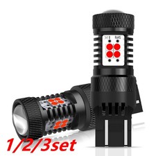 1/2set 7443 7440 Red LED Lamp Rear Brake Signal Tail Stop Light Canbus No-Errors