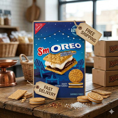 S MOREO S mores Limited Edition Oreo Sandwich Cookies 10.68oz Smores smoreo