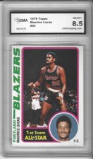 1978 Tops Maurice Lucas #50 Graded GMA NM-Mt+ 8.5