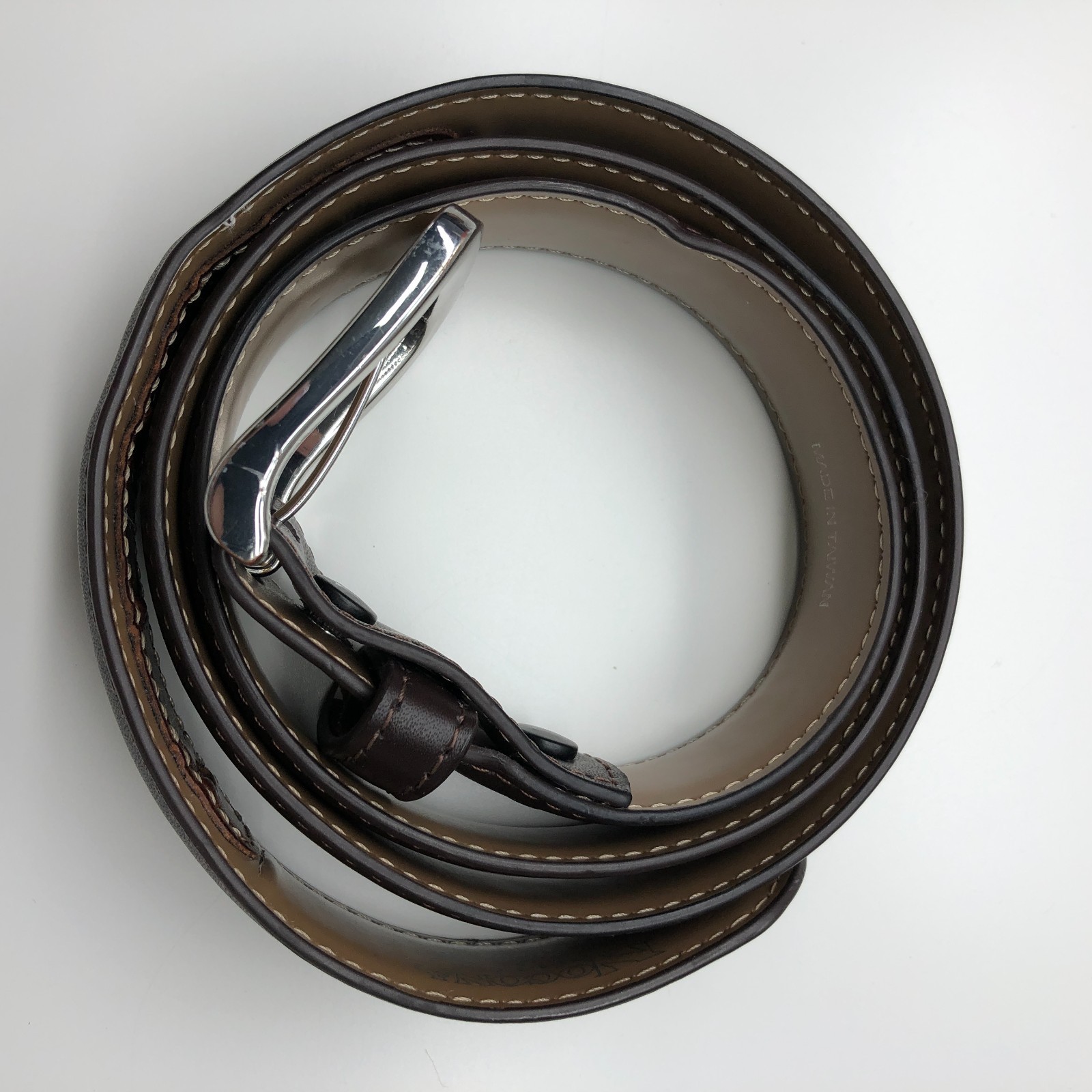 Nocona Belt Co. Dress Belt N1410802 Brown Mens Sz 36 Genuine Leather 1 1/8"