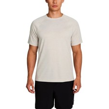 Champion Men's M Beige Short Sleeve Performance T-Shirt Lightweight K1200