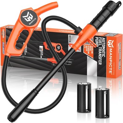 Portable Fuel Transfer Pump, Battery Powered Siphon Pump for Gasoline, Fuel, ...