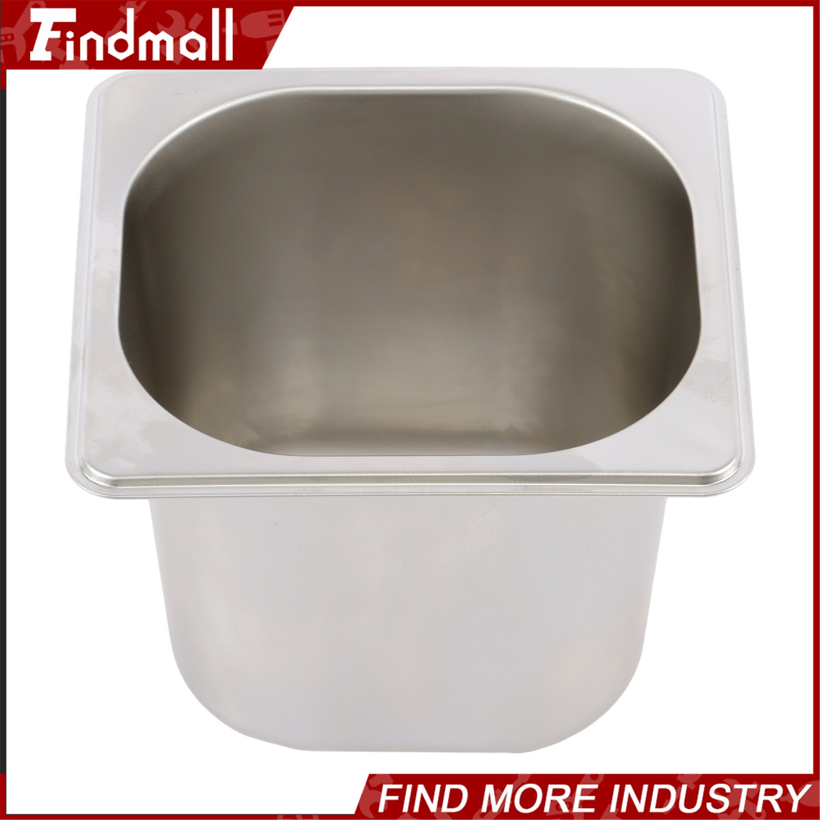 Findmall 4 Pack 6" Deep Steam Table Pan Hotel Pans Food Prep Stainless Steel