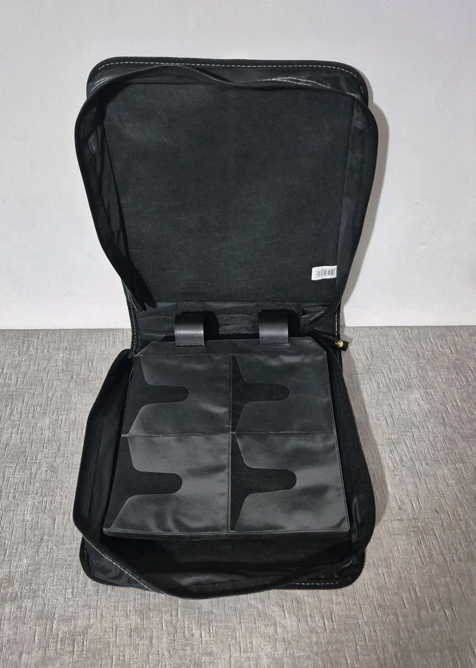 Case Logic CD DVD Carry Case Storage 216 Slots Large All Round Zip Black Green - Image 2 of 4