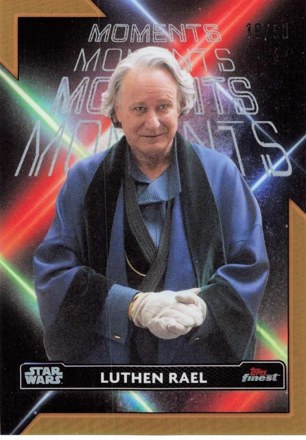 2023 Topps Finest Star Wars Luthen Rael Finest Moments Gold Ref #/50 FM-7 SP