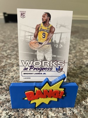 2024-25 Panini Court Kings Bronny James Works In Progress Rookie Violet /49 RC
