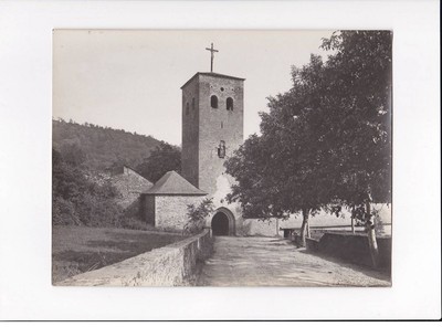 AVEYRON, the entrance to the Abbey of Bonnecombe, Photo Auclair-Melot, about 23x