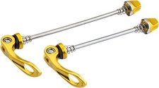 Promax Qr-2 Gold Quick Release Skewers - Lightweight Cold Forged Promax Qr-2 Gold Quick Release Skewers - Lightweight Cold Forged