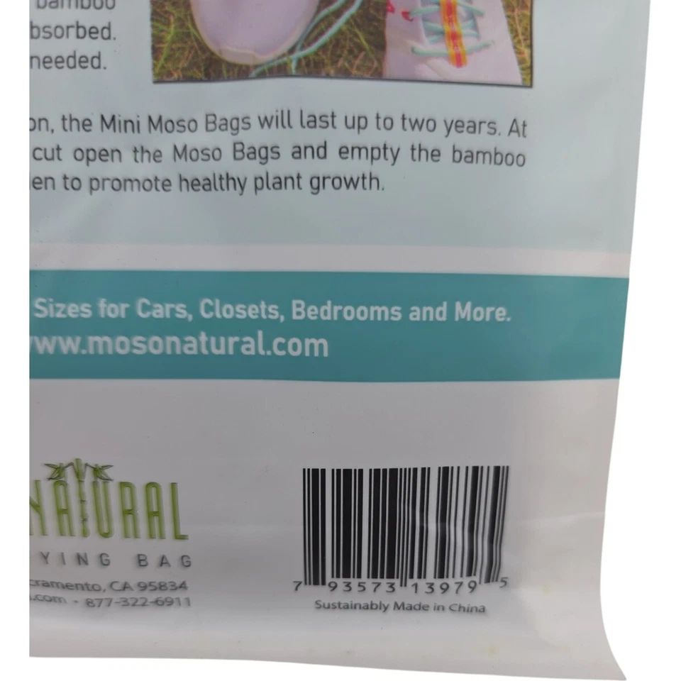 Mini bolsa purificadora de aire natural Moso eliminadores de olores Foto 3 de 3