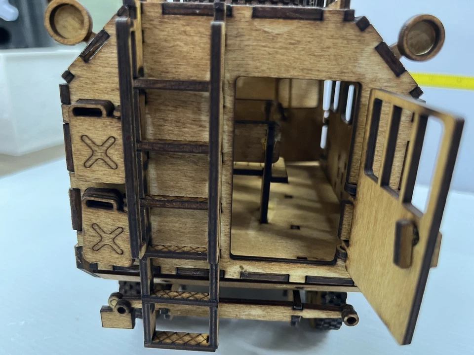 Wood Expedition Wagon Wooden 3d Mechanical Model Kit Puzzle Toy DIY Gift - Image 4 of 4