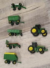 John Deere toy tractors - 2 tractors & 5 wagons