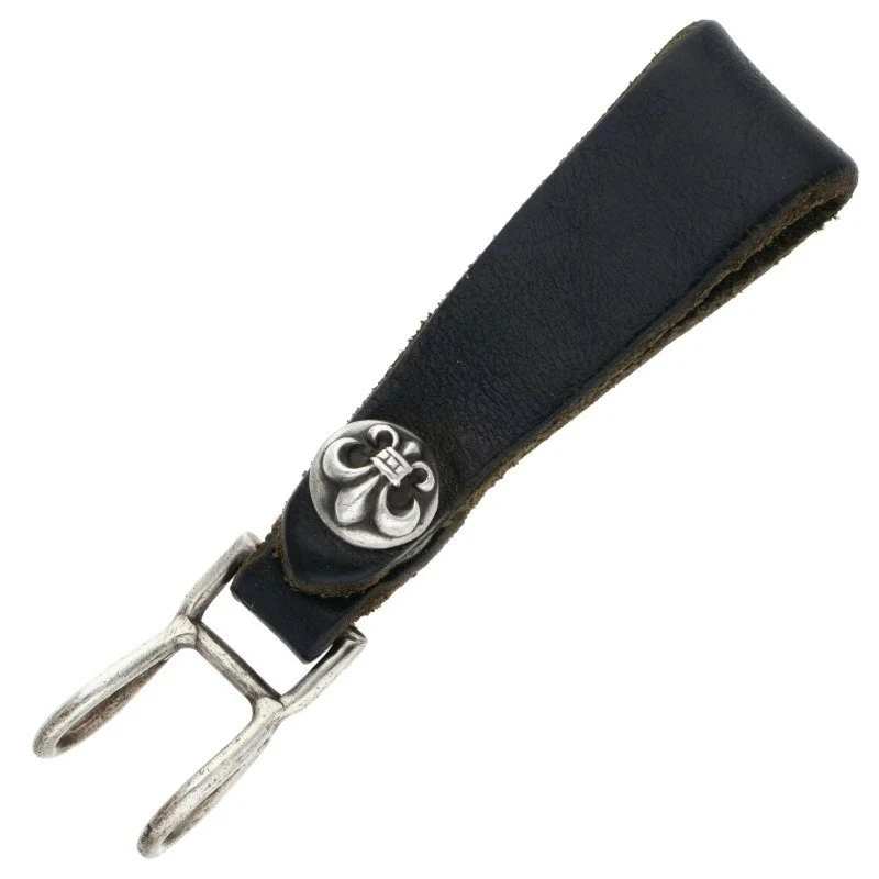 Chrome Hearts BELT LOOP BS Flare Ball Button Leather Belt Loop