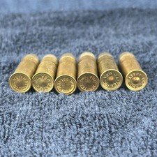 Vintage Lot of 6 Mattel Brass Bullets for Toy Guns Metal Fanner 50 Made in USA