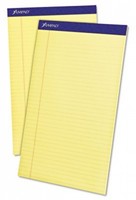 Ampad - Writing Pad - Legal Rule - Legal - Canary - Micro Perf - 12 50-sheet - Ampad - Writing Pad - Legal Rule - Legal - Canary - Micro Perf - 12 50-sheet -