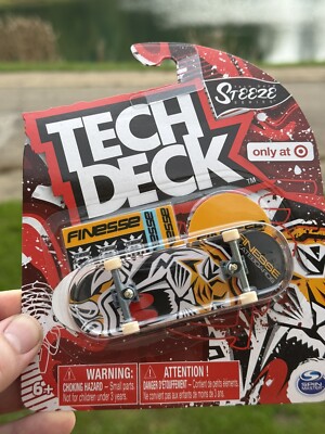 TECH DECK TARGET STEEZE SERIES RARE FINESSE FINGERBOARD Tiger
