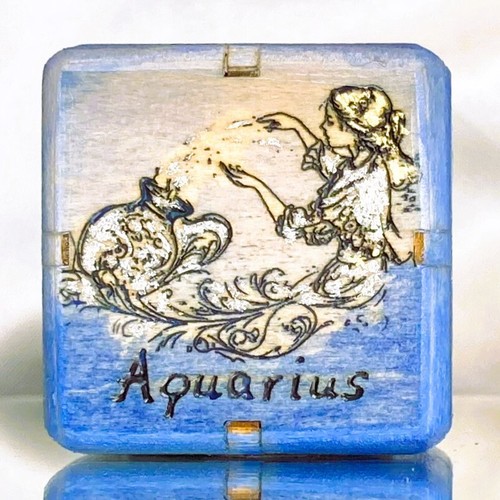 Aquarius - Inspired by the Zodiac - Backgammon Doubling Cube 36mm - Picture 8 of 9
