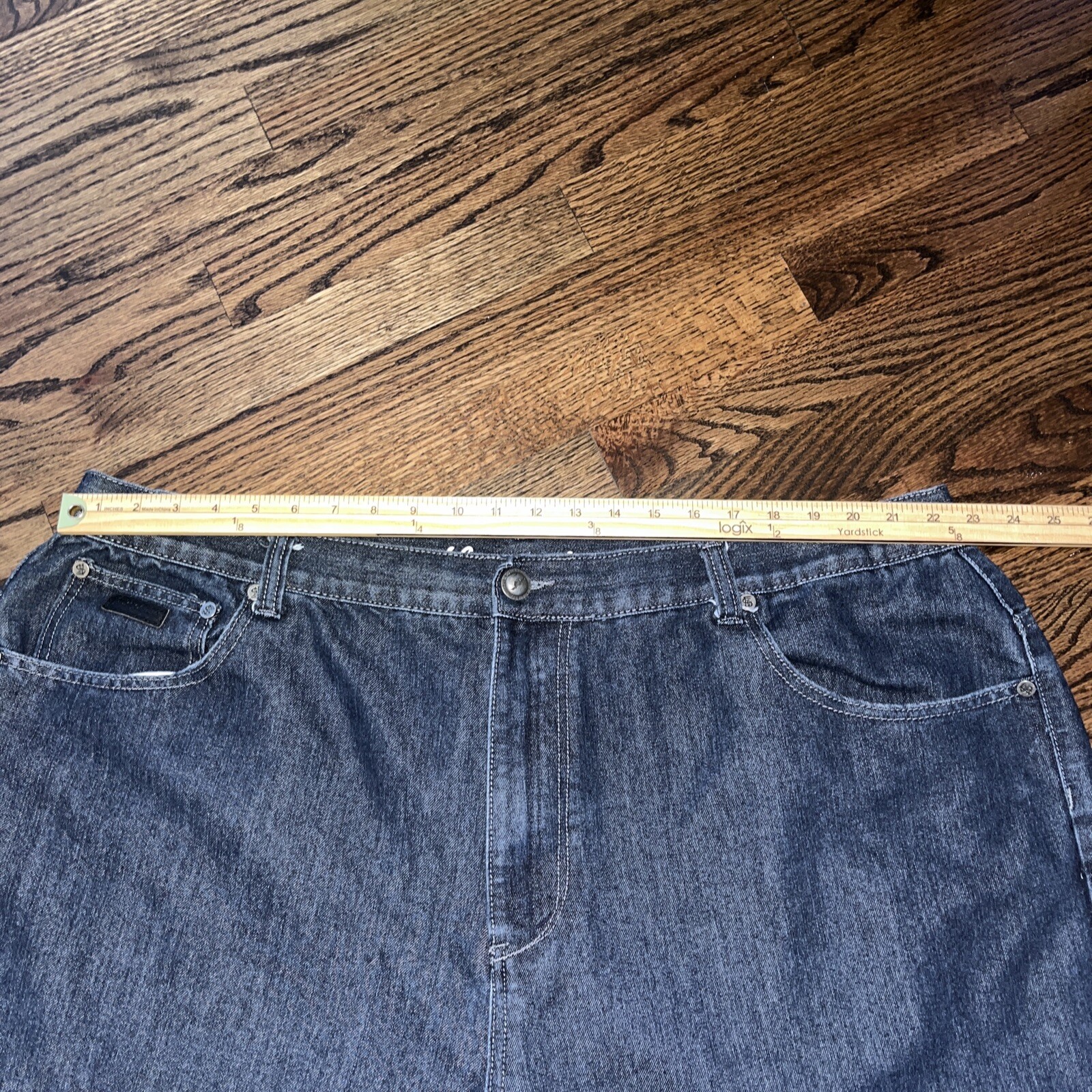 Mens Fly Society Denim Jeans Size Actual Size 45 X 29. (Tag 48x34) - View 9