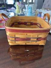 Vintage Royal Craft Basket Co Ohio Handmade Basket Marked TRM 2-17-95