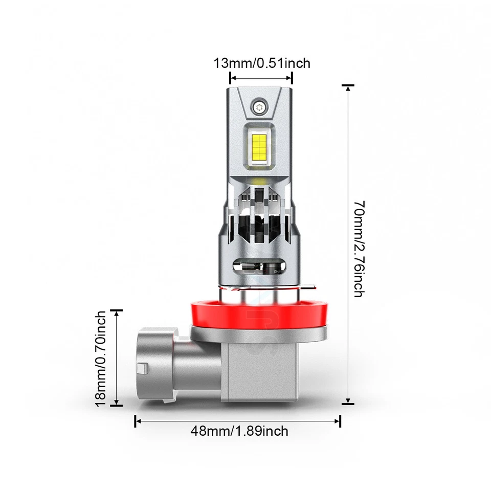 For Freightliner Cascadia 2017 - 2025 LED Headlight High Low Beam 4x Bulbs Combo - Image 2 of 4