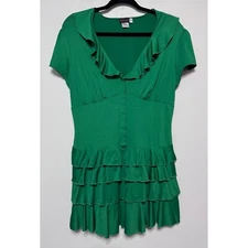 Y2K Dreamgirl Ruffled Fairycore Size Large Coquette Goblincore Elven Whimsical