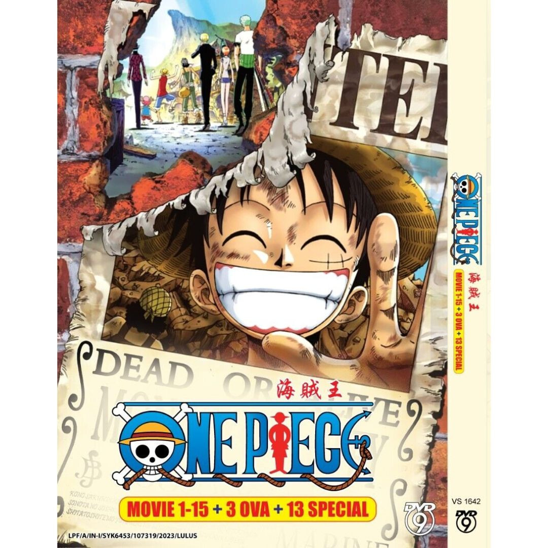 One Piece Movie Collection (1-15 & 3 Ova & 13 Special) Anime New