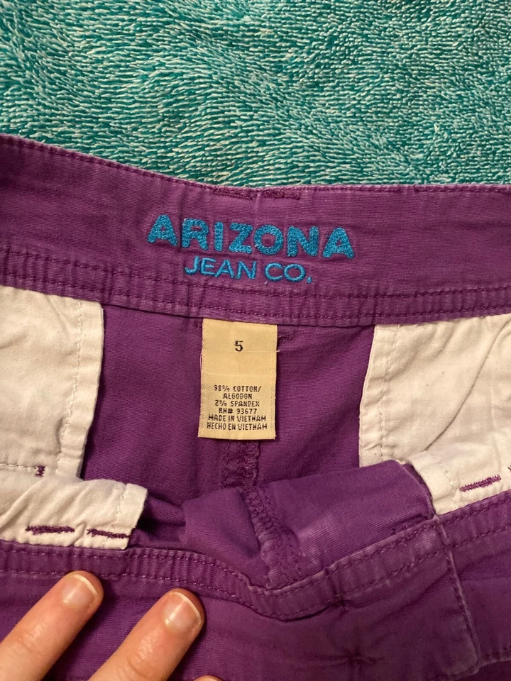 Arizona Jean Co Purple Booty Shorts - Women’s Size 5 - Image 2 of 2