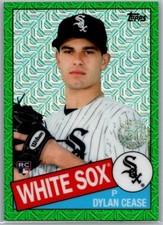 2020 Topps Silver Pack 1985 Mojo Green Refractor RC Rookie /99 Dylan Cease
