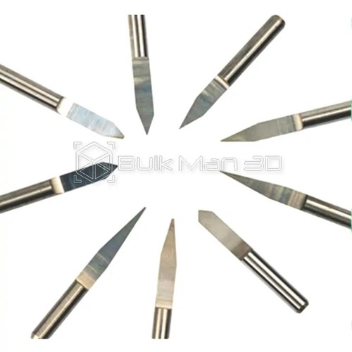 10pcs/Set 3.175mm Shank Dia Flat-Bottomed Sharp Column Knife - Picture 6 of 8
