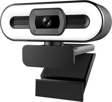 2K 1080P Webcam with Microphone,USB Streaming Web Camera Autofocus Plug and Play