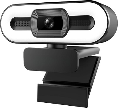 2K 1080P Webcam with Microphone,USB Streaming Web Camera Autofocus Plug and Play