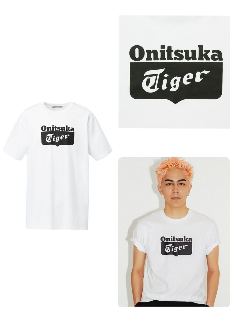 Onitsuka Tiger LOGO TEE 2183B173 Unisex WHITE/BLACK T-shirt Onitsuka Tiger LOGO TEE 2183B173 Unisex WHITE/BLACK T-shirt