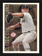1996 Topps Classic Confrontations Roger Clemens #CC13 Boston Red Sox