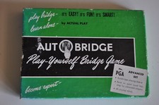 Vintage Bridge 1957 Play Yourself Bridge Game No. PGA Auto Bridge Advanced Set