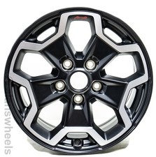 1 Single Jeep Wrangler Sahara Rubicon 17” Black Polished Factory Wheel Rim 9237
