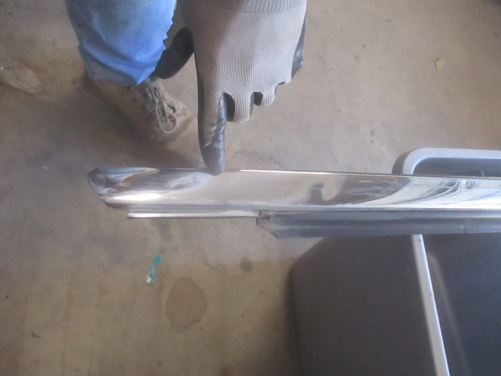 Passenger Door Chrome Moulding #4 Chrysler Maserati TC 89 90 91