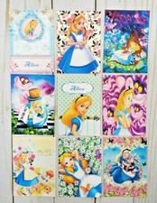 9 Alice In Wonderland Handmade Pocket Letter Cards Scrapbooks Crafts Journals