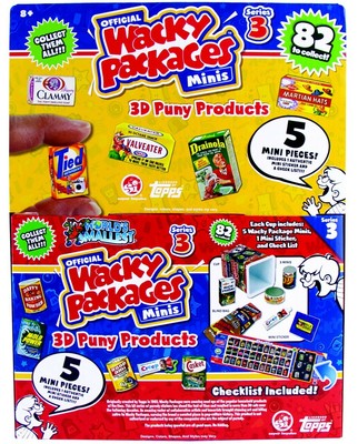 World's Smallest Wacky Packages Minis Series 3  Pack [5 Pieces]