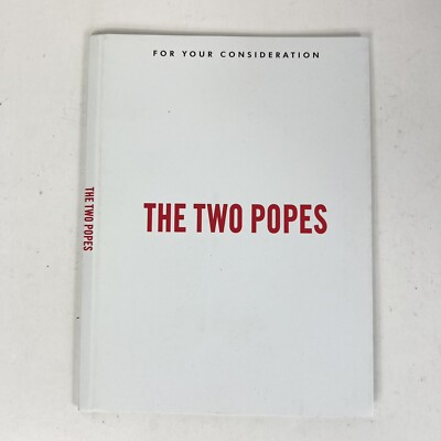 The Two Popes FYC Blu Ray Netflix For Your Consideration Award Promo Screener