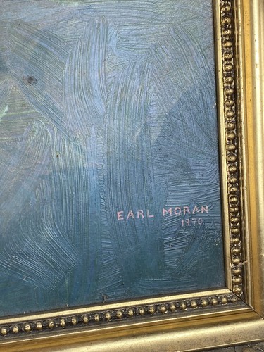 Large 1970 Vintage EARL MORAN *NUDE* Print on Board, 41.75" x 23.75" Wood Frame - Picture 6 of 18
