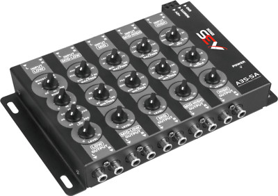 NEW A3S AUDIO A3S-5A  5 way Electronic Crossover 5 In 5 RCA Output 8V RMS