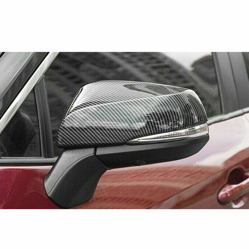 Cubierta de espejos retrovisores retrovisores de fibra de carbono para Toyota Highlander 2020 2021 2022 - Imagen 3 de 5