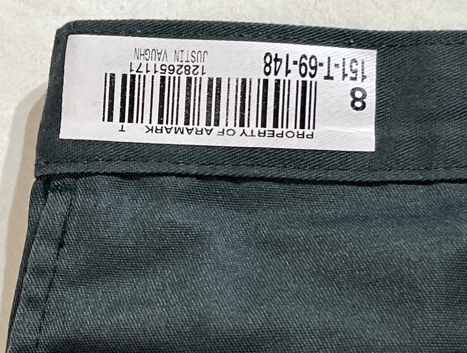 Lote de 3 Pantalones Cortos de Trabajo Universal Overall Company Talla 44 Verde Aramark Foto 3 de 4