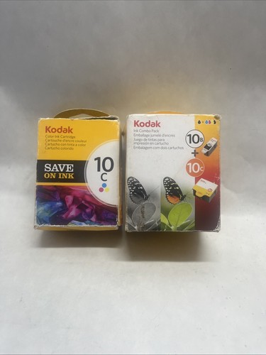 Kodak 10B Black & 10C Color Ink Cartridge Combo 8367849 and 10C 8946501 carts x3