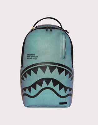 SPRAYGROUND シャークデザイン リュック Sprayground Shark Central Oil Slick Backpack🔥New Black Bookbag