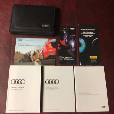 2019 AUDI TT & TTS COUPE OWNERS MANUAL BOOKS WARRANTY & MAINT GUIDES CASE ALL