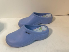 Comfort Clogs Sandals Woman size Small Light Blue rubber